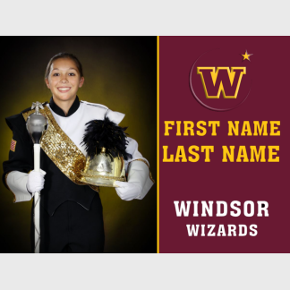 Windsor High School band yard sign