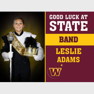 Windsor High School band yard sign