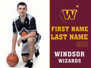 Windsor High School basketball yard sign