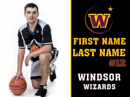 Windsor High School Basketball photo yard sign