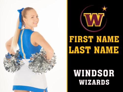 Windsor High School Cheer photo yard sign