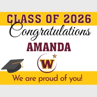 Windsor High School Graduation yard signs