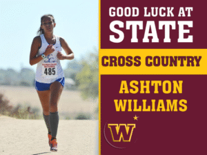 Windsor High School cross country yard sign