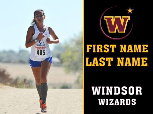 Windsor High School Cross Country photo yard sign