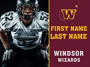 Windsor High School football yard sign