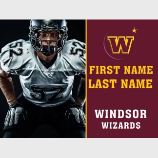 Windsor High School football yard sign