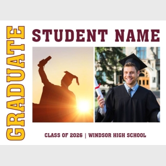 Windsor High School Graduation yard signs