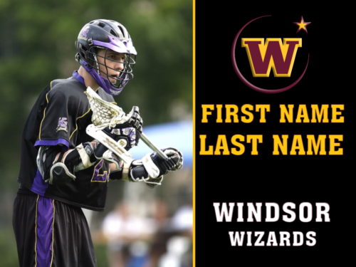 Windsor High School Lacrosse photo yard sign