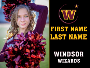 Windsor High School Poms photo yard sign