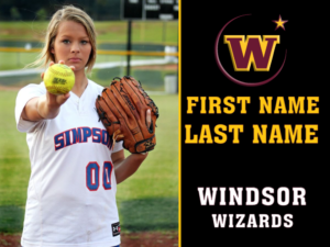Windsor High School Softball photo yard sign