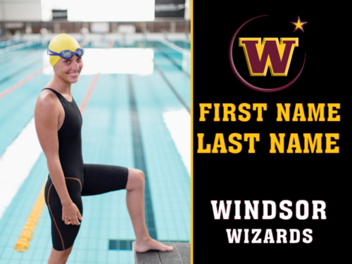 Windsor High School Swim/Dive photo yard sign