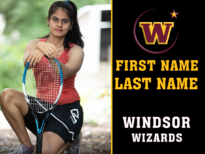 Windsor High School Tennis photo yard sign