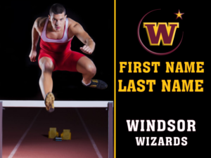 Windsor High School Track photo yard sign