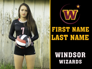 Windsor High School Volleyball photo yard sign