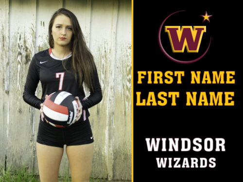 Windsor High School Volleyball photo yard sign