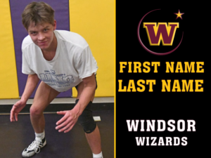 Windsor High School Wrestling photo yard sign
