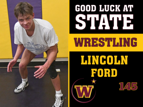 Windsor High School Wrestling photo yard sign