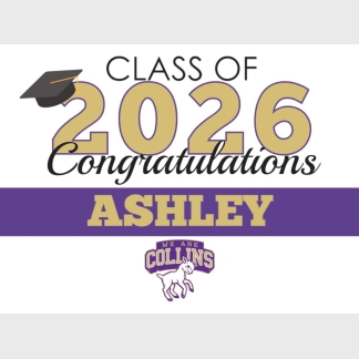 Fort Collins High School graduation yard signs