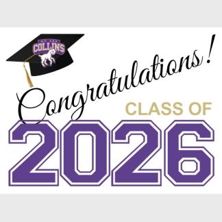 Fort Collins High School graduation yard signs