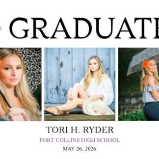 Fort Collins High School Graduation Announcement