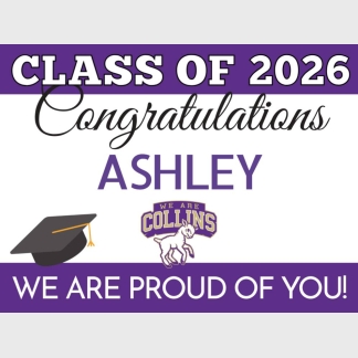 Fort Collins High School graduation yard signs