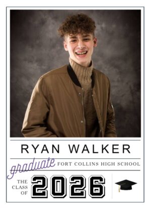 Fort Collins High School Graduation Announcement