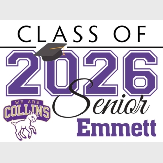 Fort Collins High School graduation yard signs