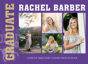 Fort Collins High School Graduation Announcement