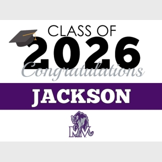 Mountain View High School graduation yard signs