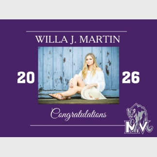 Mountain View High School graduation yard signs