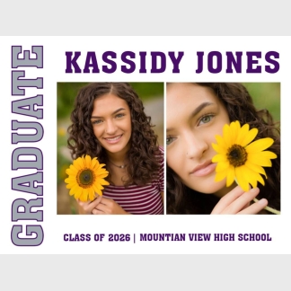 Mountain View High School graduation yard signs