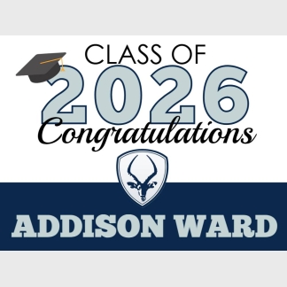 Poudre High School graduation yard signs