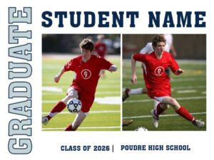 Poudre High School graduation yard signs