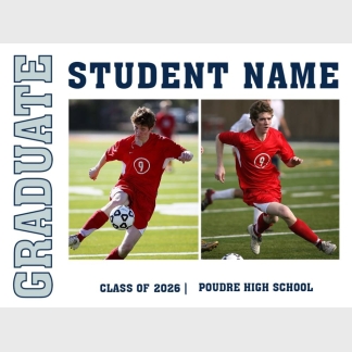 Poudre High School graduation yard signs
