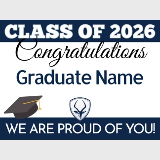 Poudre High School graduation yard signs