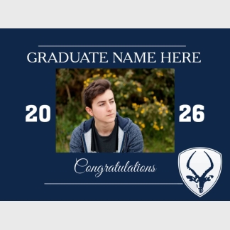 Poudre High School graduation yard signs