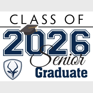 Poudre High School graduation yard signs