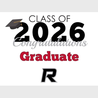 Roosevelt High School graduation yard signs