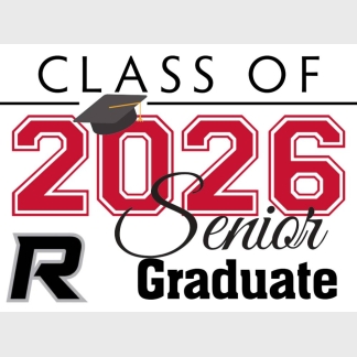 Roosevelt High School graduation yard signs