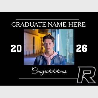 Roosevelt High School graduation yard signs