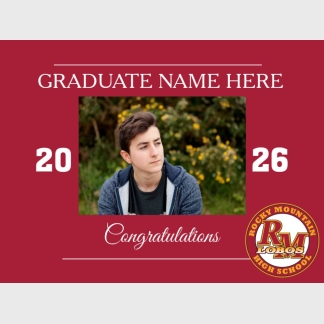 Rocky Mountain High School graduation yard signs