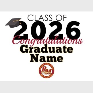 Rocky Mountain High School graduation yard signs