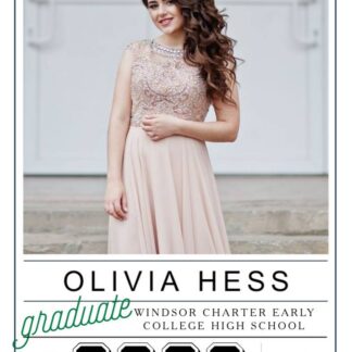 Windsor Charter Early College graduation announcement