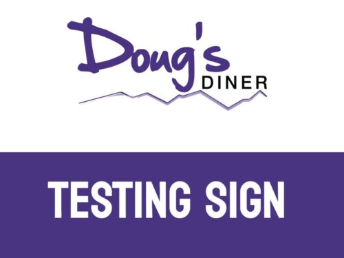 Doug's Diner Test Sign