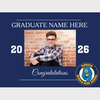 Timnath Middle High School graduation yard signs