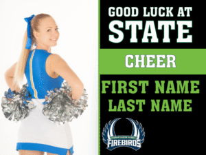 Windsor Charter Academy Cheer yard sign
