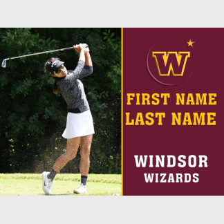 Windsor High School golf yard sign