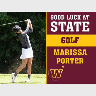 Windsor High School golf yard sign