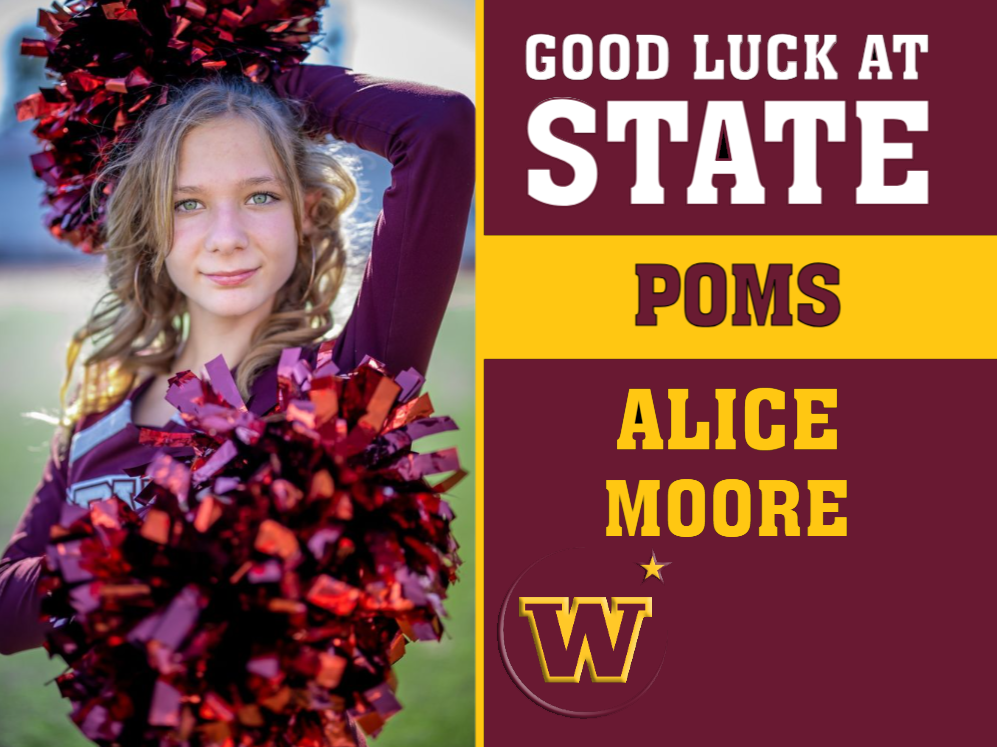 Windsor High School poms yard sign