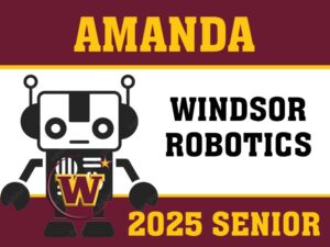Windsor High School Robotics yard sign